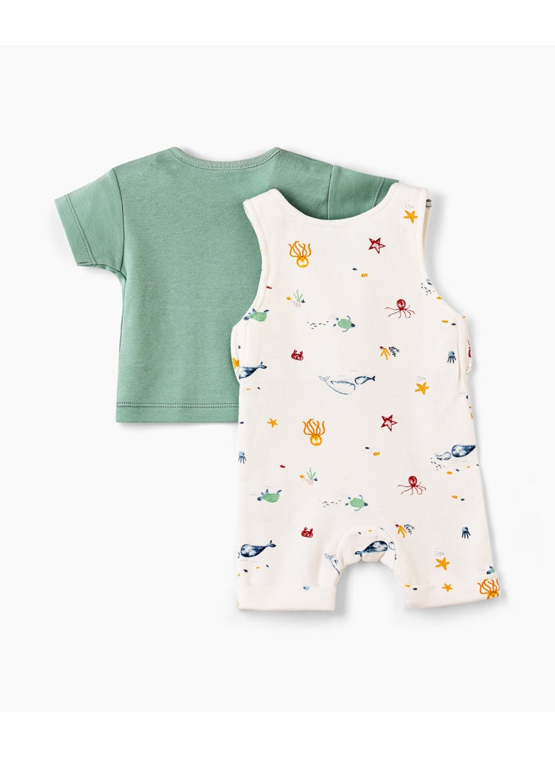 Tiny Hug BABY BOYS DUNGAREE - Image 2